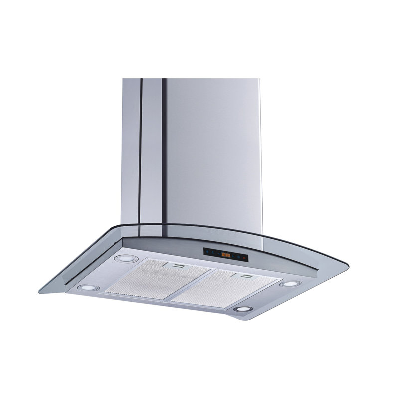 Winflo 36" 475 CFM Convertible Island Range Hood in Stainless Steel